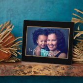 We houden van vader vader foto dochter personalise fotoplaat (Zijkant)