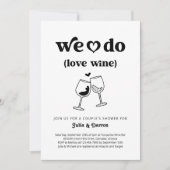 We houden van wijnkoppels bruiloft douche Verlovin Kaart (Voorkant)