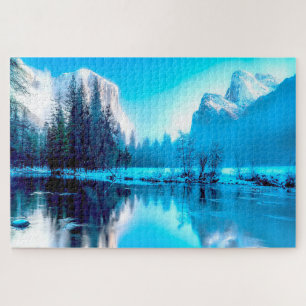 We houden van winter in Yellowstone. Legpuzzel