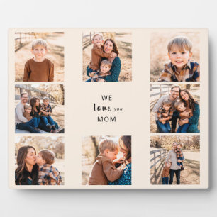 We houden van You Ma Photo Collage Plaque Fotoplaat