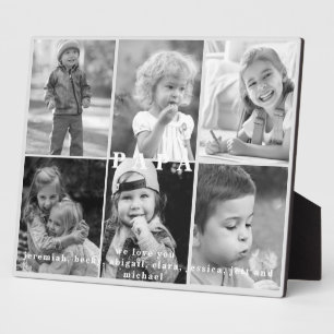 We houden van You Papa Names Photo Collage Fotoplaat