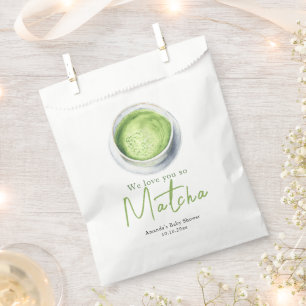 We houden zoveel van je Matcha Baby Shower Bedankzakje