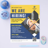 We huren Business Company Photo QR Code Flyer (Enkel)