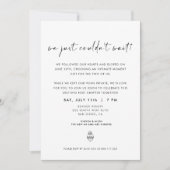 We Just Couldn't Wait Elopement Invitation (Devant)