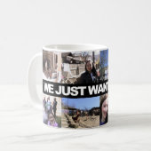 We just want to live - kaffemugg koffiemok (Voorkant links)