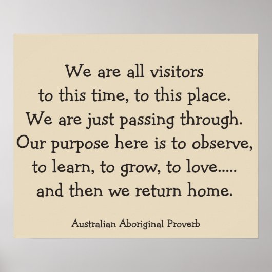 We keren terug naar het Poster Home (Voorkant)