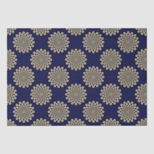 We kijken naar jullie Navy en Gold Polka Dots Tissuepapier