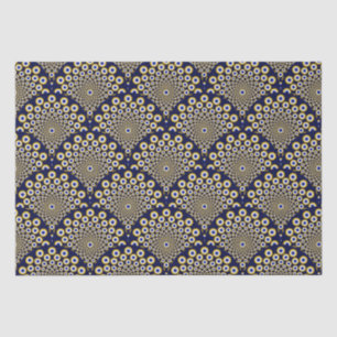 We kijken naar u Navy en Gold Art Deco Craft Tissuepapier