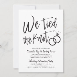 We Knoopte de Kous Toe | Trouwfeest na de Bruiloft Kaart