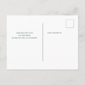 We kochten een 'house terracotta' script dat zich  aankondigingskaart (Achterkant)