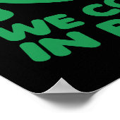 We komen in de Vrede Alien Poster (Hoek)