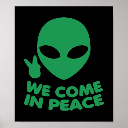 We komen in de Vrede Alien Poster (Voorkant)