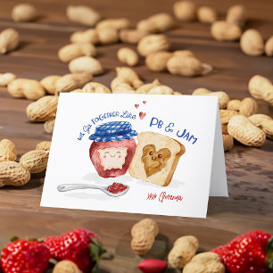 We Komen Samen - Jam & Pindakaas Cute Valentijnska Feestdagen Kaart