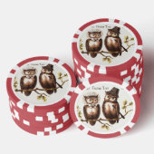 We komen uit het Uilenland: Chromolithograph Art Poker Chips (Opstapeling)