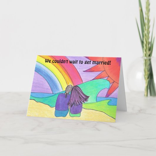 We konden niet wachten om te trouwen... aankondiging (Voorkant)