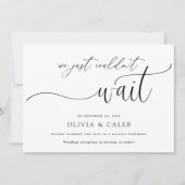 We konden niet wachten op de aankondiging van het  (Voorkant)