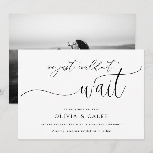 We konden niet wachten op de aankondiging van het  (Voorkant / Achterkant)