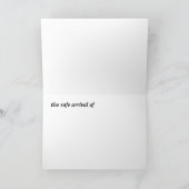 We kondigen de veilige aankomst van aankondiging (Binnen)