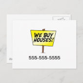 We kopen huizen briefkaart (Voorkant / Achterkant)