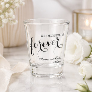 We kozen voor Forever Elegant Bruiloft Shot Glas