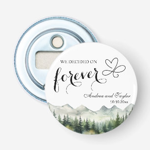 We kozen voor Forever Elegant Trouwgeschenk Button Flesopener