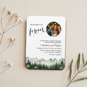 We kozen voor Forever Photo Wedding Invitation Magneet