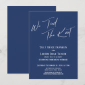 We Kregen Het Ja-Woord Eenvoudige Elegante Typogra Kaart (Voorkant / Achterkant)