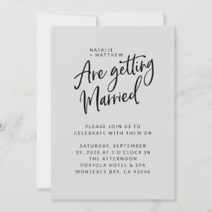 We krijgen een huwelijksscripttrouwuitnodiging save the date