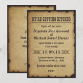 We krijgen een huwelijksuitnodiging kaart (Voorkant / Achterkant)