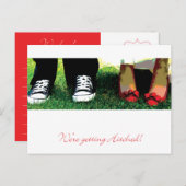 We krijgen Hitched Briefkaart (Voorkant / Achterkant)