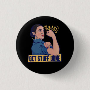 We krijgen spullen van AOC Rosie de riveter. Ronde Button 3,2 Cm