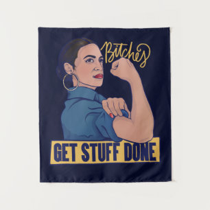 We krijgen spullen van AOC Rosie de riveter. Wandkleed