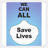 We kunnen allemaal levens redden vinyl sticker (Voorkant)