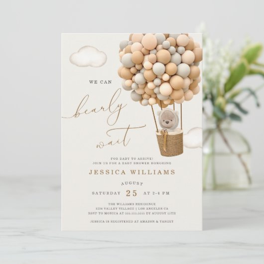 We kunnen Baby shower afwachten Kaart (Staand voorkant)