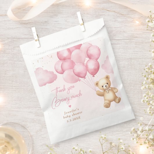 We kunnen bearly wachten teddybeer dank u beary ve bedankzakje (Geknipt)