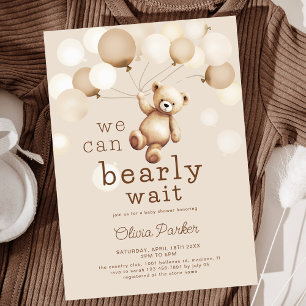 We kunnen Beer Baby shower afwachten Kaart