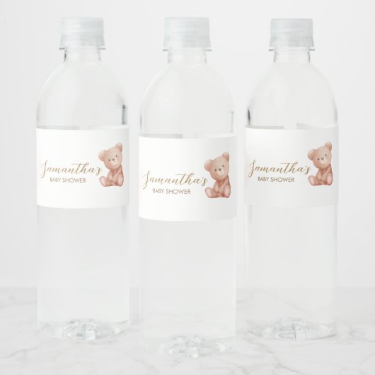 We kunnen Beer Baby shower afwachten Waterfles Etiket (Flessen)