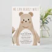 We kunnen Beer Boho Baby shower afwachten. Kaart (Staand voorkant)