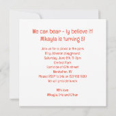 We kunnen beer-ly het geloven! Rode panda verjaard Kaart (Achterkant)