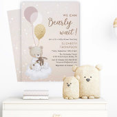 We kunnen bijna niet wachten Glitterende Baby Show Kaart