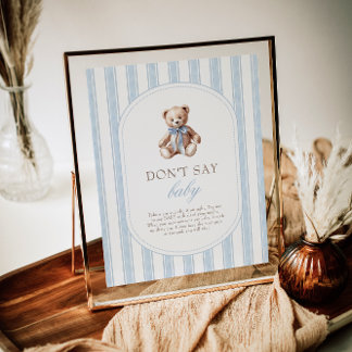 We kunnen bijna niet wachten om geen Baby-spelbord Poster