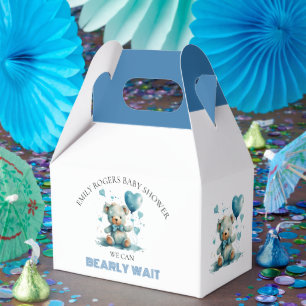 We kunnen bijna niet wachten op Blue Teddy Bear Bedankdoosjes