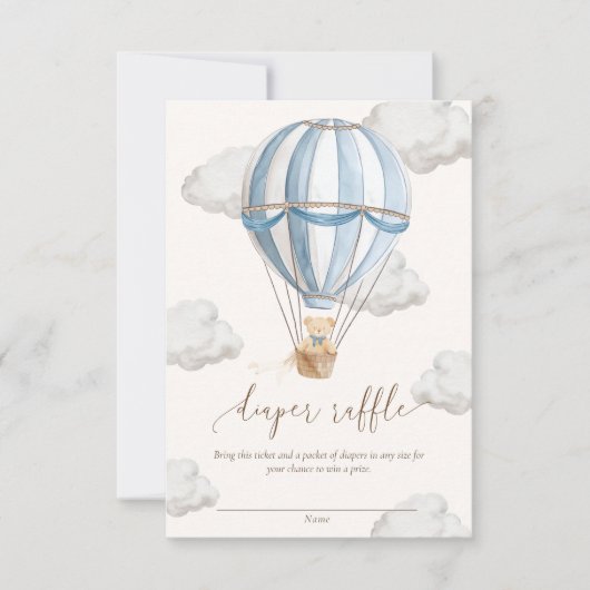 We kunnen bijna niet wachten Teddybeer Luier Raffe Kaart (Voorkant)