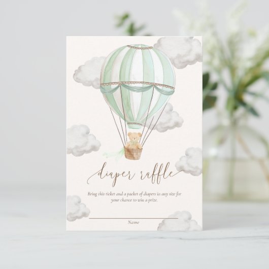 We kunnen bijna niet wachten Teddybeer Luiers Raff Kaart (Staand voorkant)