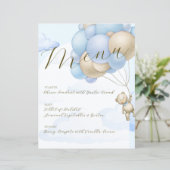 We kunnen bijna wachten Balloons Boy Baby shower M (Staand voorkant)