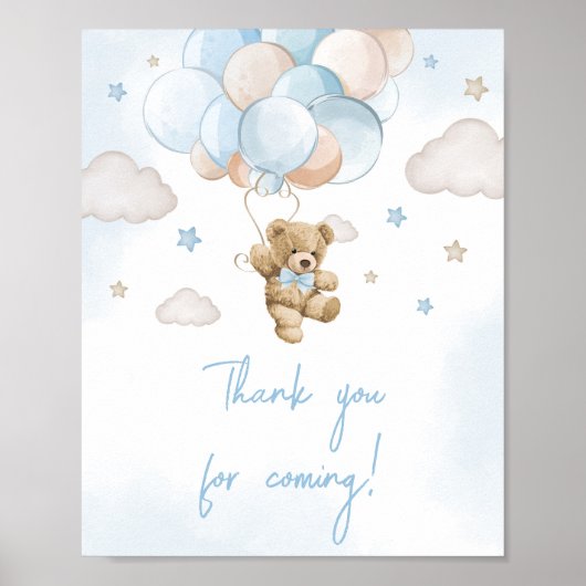 We kunnen bijna wachten Beer Bedankt voor het kome Poster (Voorkant)