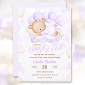 We kunnen bijna wachten lavendel meisje Beer Baby Kaart