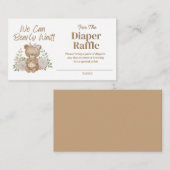 We kunnen bijna wachten luier Raffle behuizing Kaa Informatiekaartje (Voorkant / Achterkant)