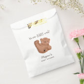 We kunnen bijna wachten op Baby shower Bedankzakje (Gezegeld)