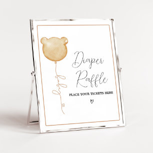 We kunnen bijna wachten op bruine ballonluierloof poster